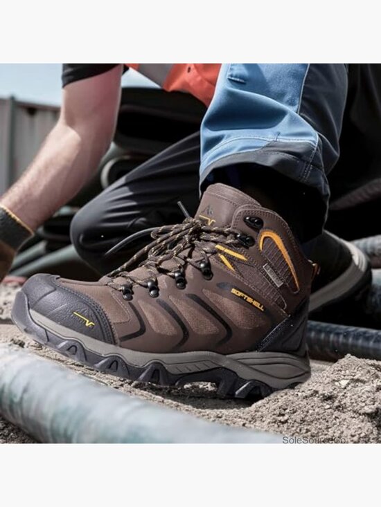 Steel Toe Waterproof Work Boots Men\'s Safety Construction Lace-Up Ankle main image 2